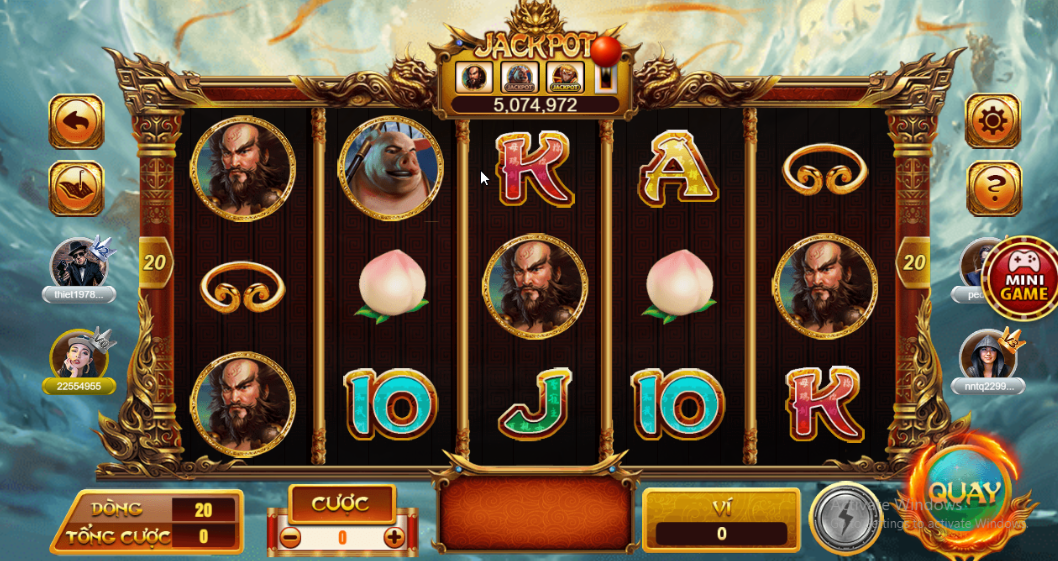 Trải nghiệm game Tây Du Ký tại 68 Game bài